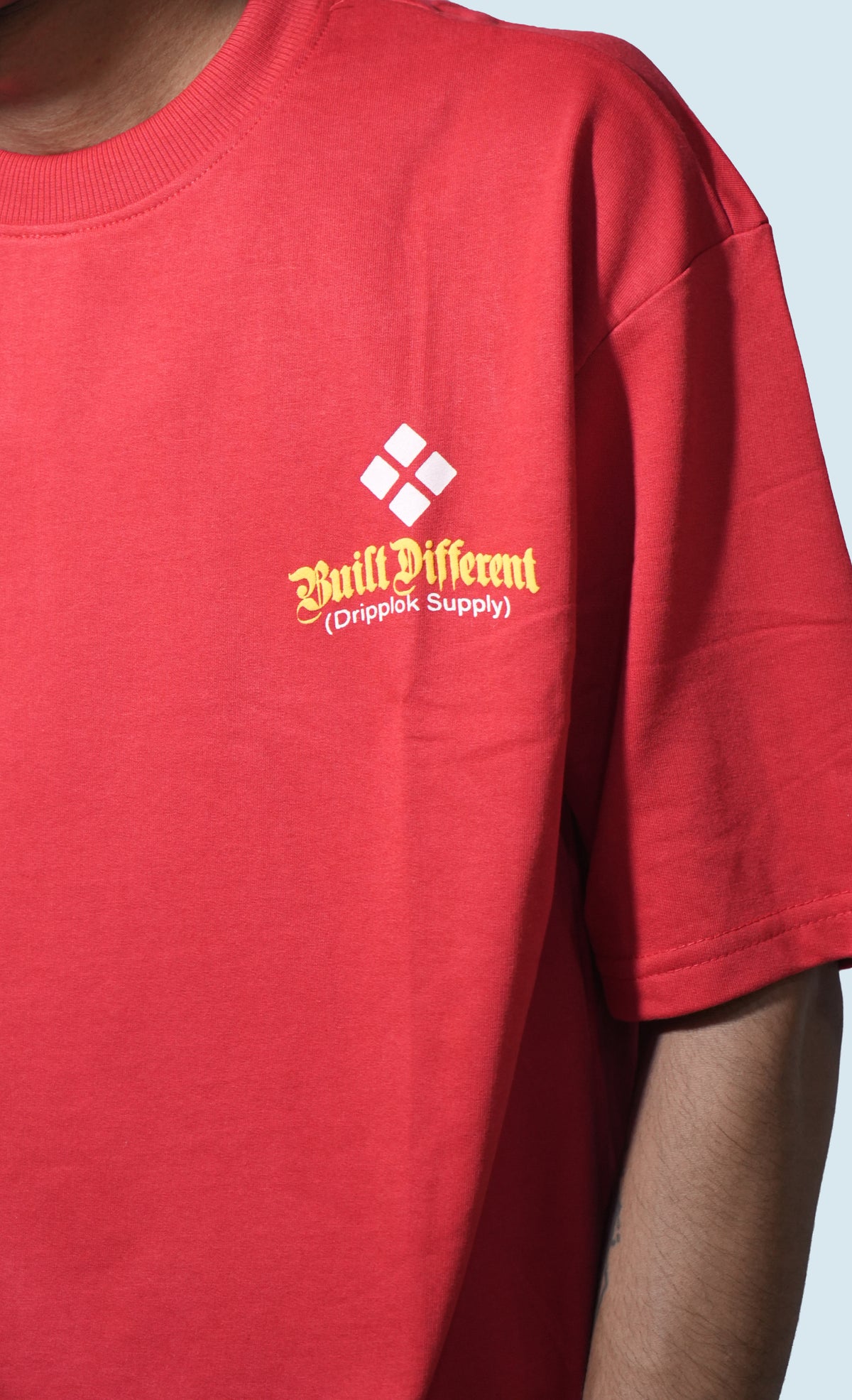 Built Different Oversized T-Shirt – Red