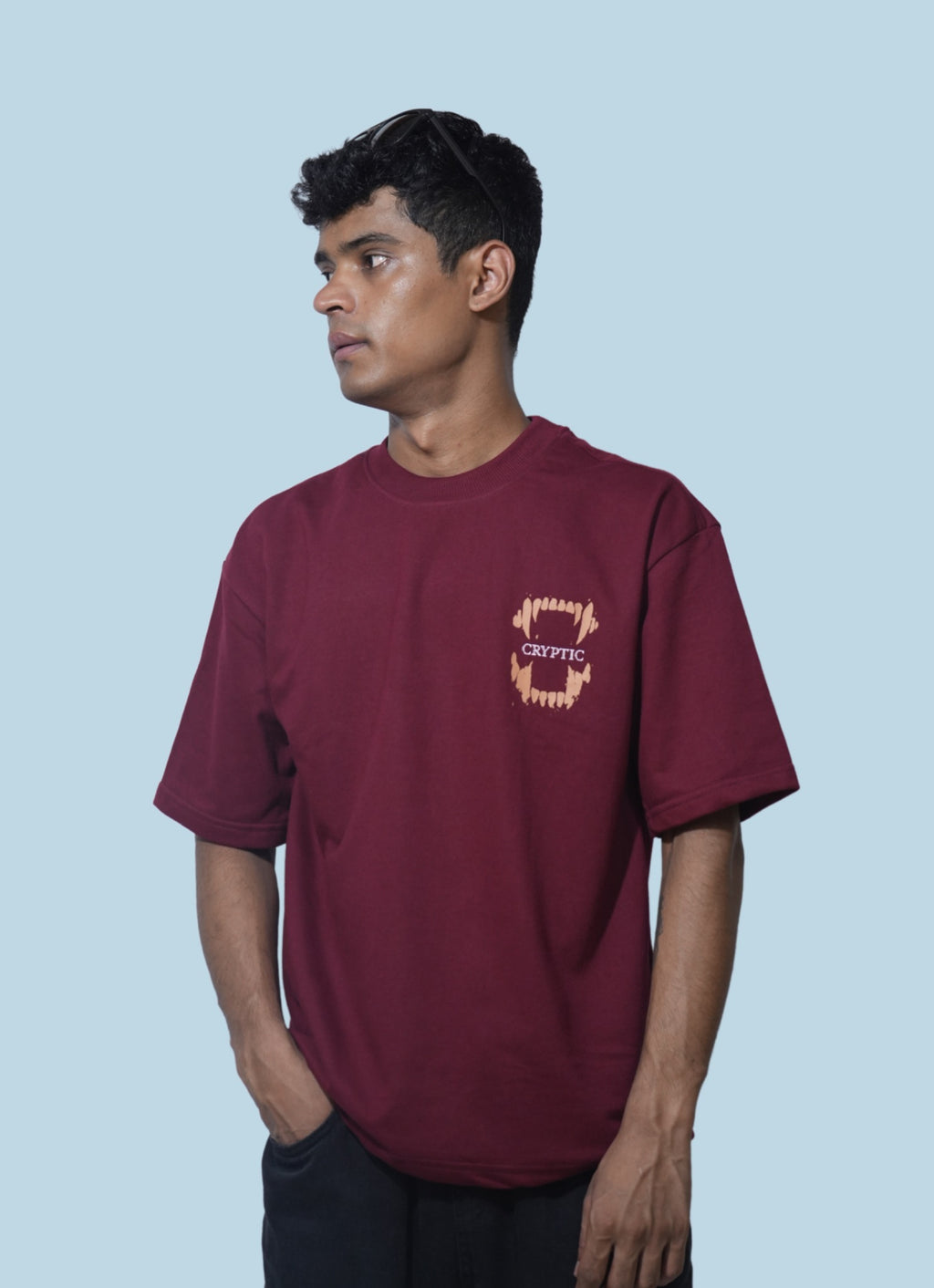 HEMLOCK OVERSIZED T-SHIRT - Maroon