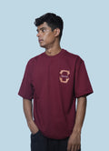 HEMLOCK OVERSIZED T-SHIRT - Maroon