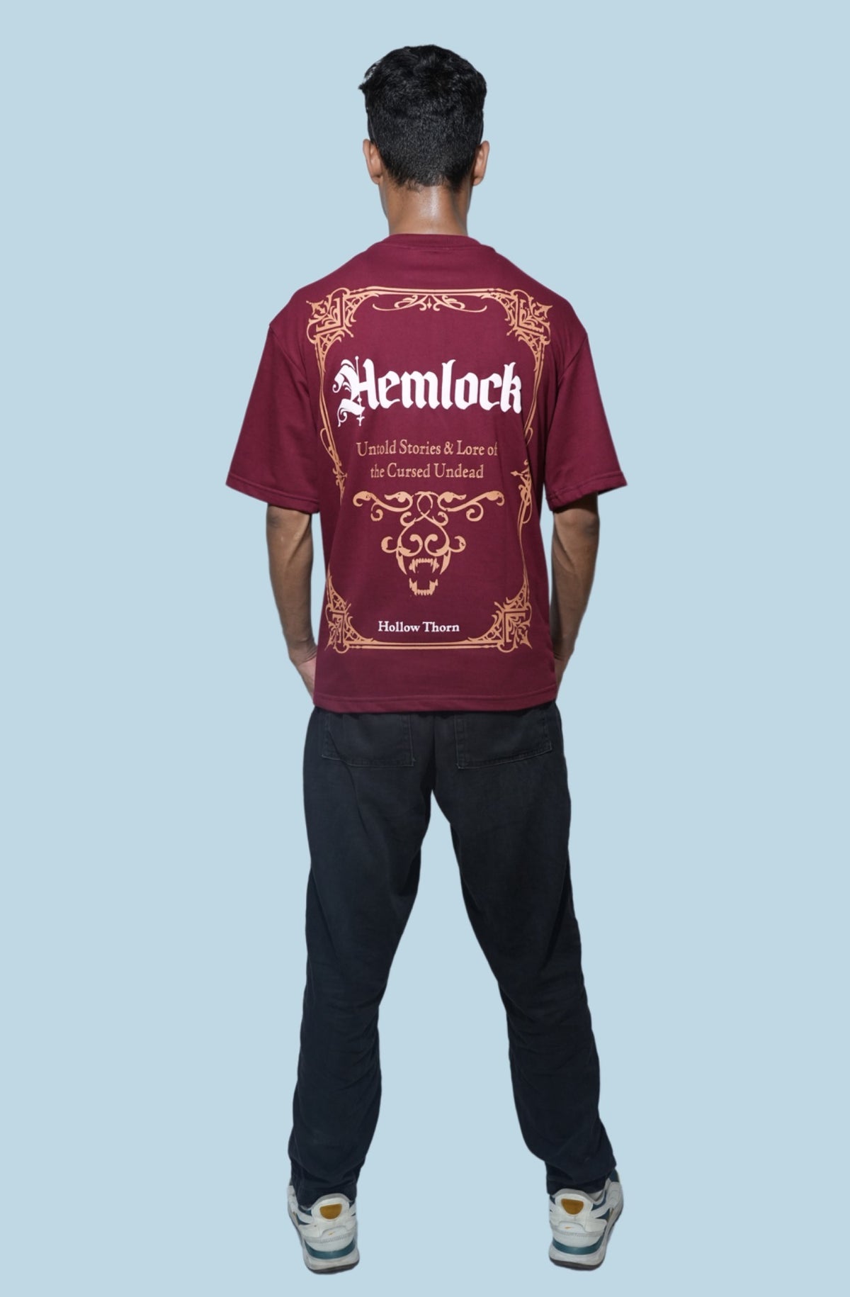 HEMLOCK OVERSIZED T-SHIRT - Maroon