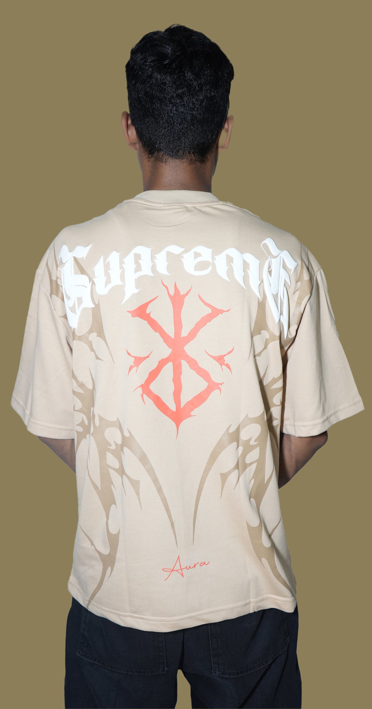 Prestige Oversized T-Shirt – BEIGE