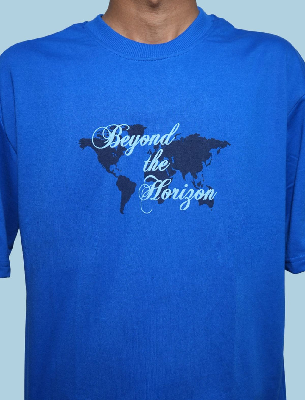 Beyond The Horizon Oversized T-Shirt – Royal Blue