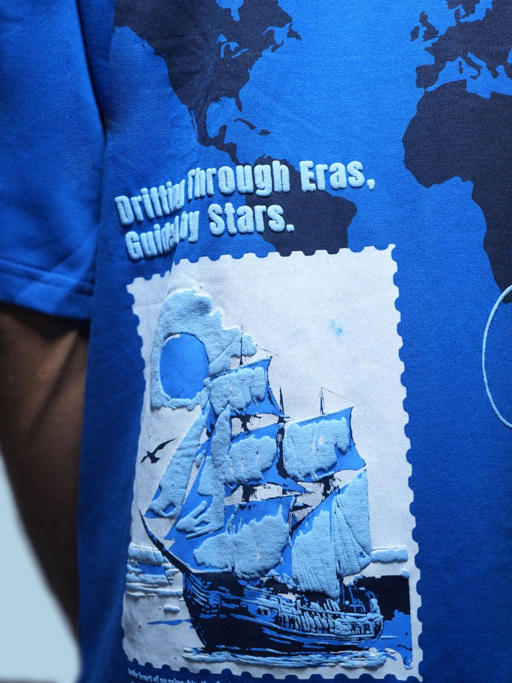 Beyond The Horizon Oversized T-Shirt – Royal Blue