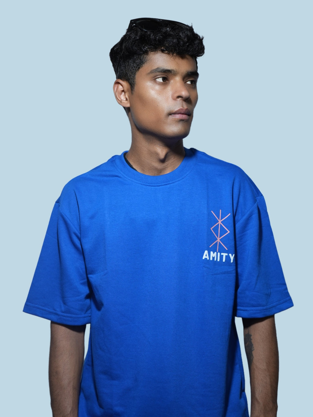 Amity Oversized T-Shirt - Royal Blue