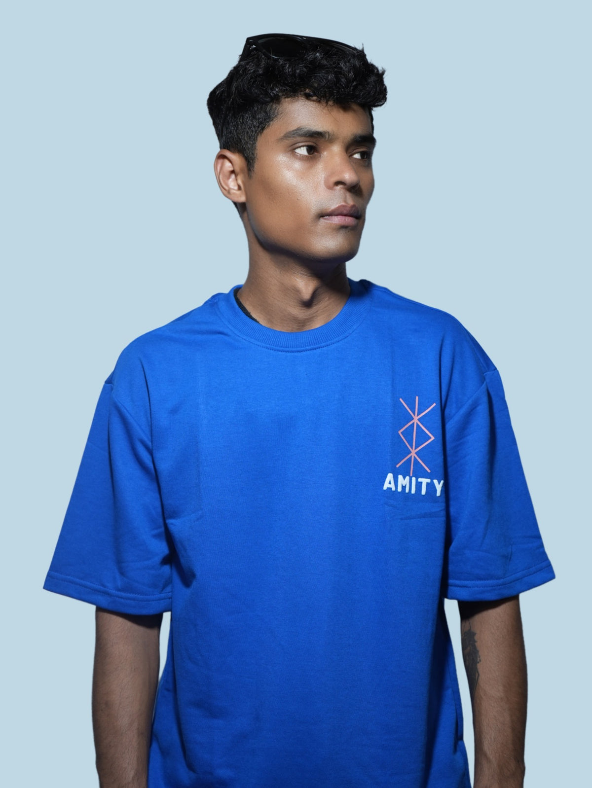 Amity Oversized T-Shirt - Royal Blue