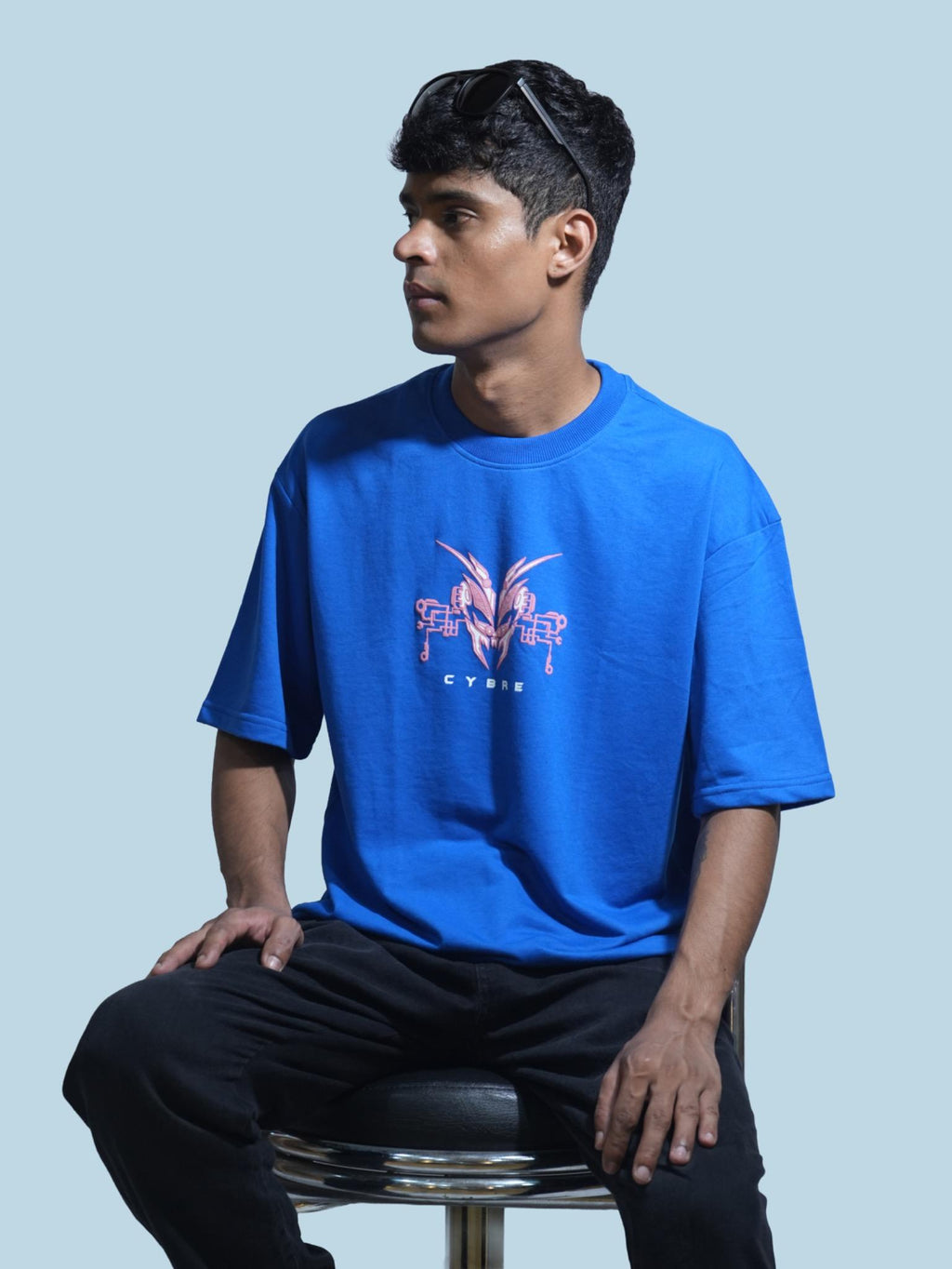 CYBRE Oversized T-Shirt – Royal Blue