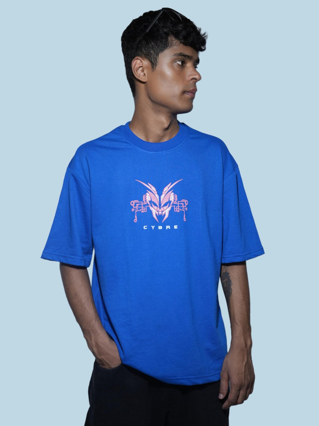 CYBRE Oversized T-Shirt – Royal Blue
