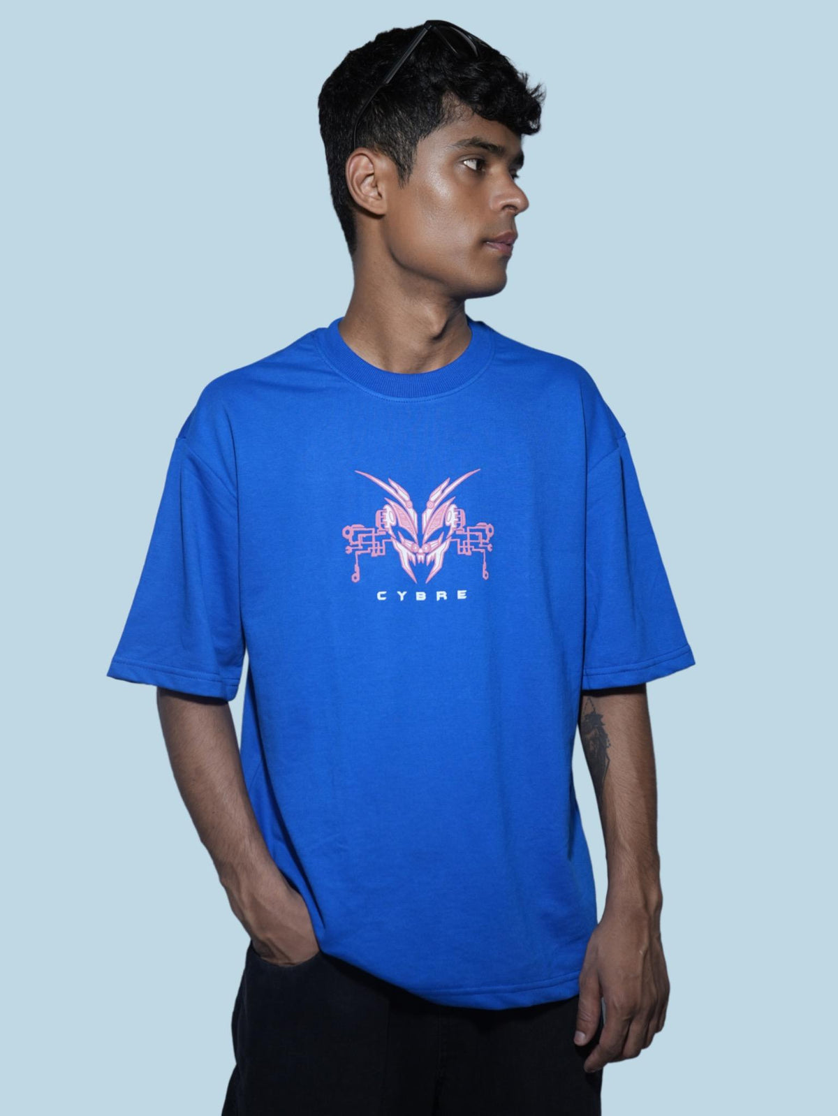 CYBRE Oversized T-Shirt – Royal Blue
