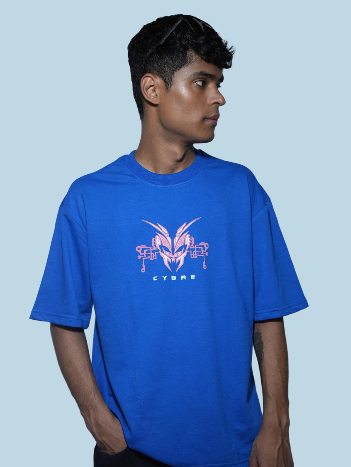 CYBRE Oversized T-Shirt – Royal Blue