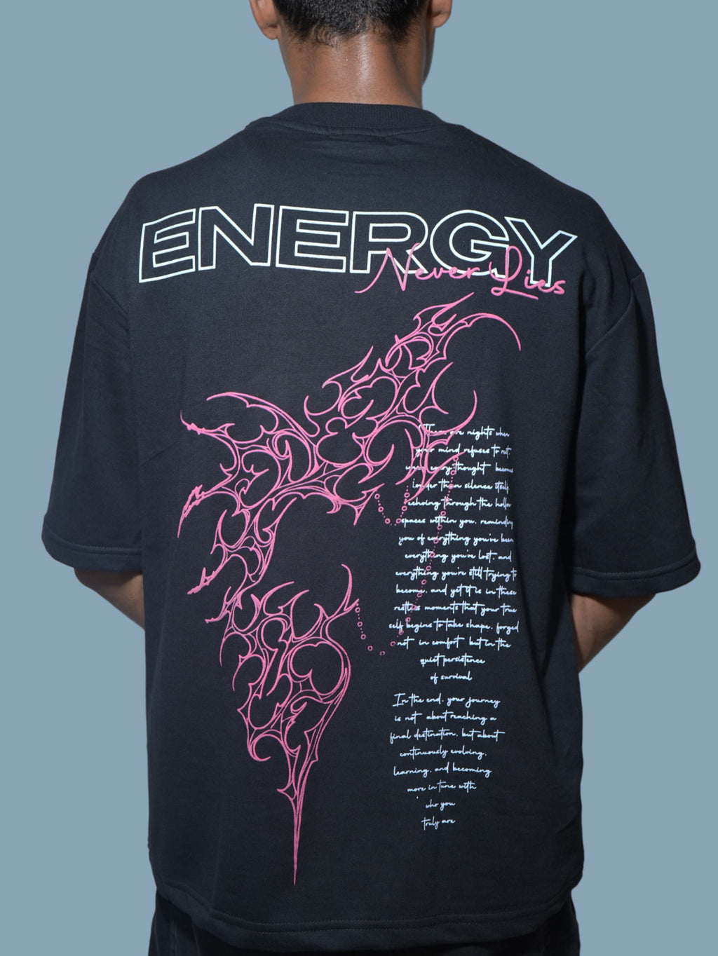 MAGNET OVERSIZED T-SHIRT - BLACK