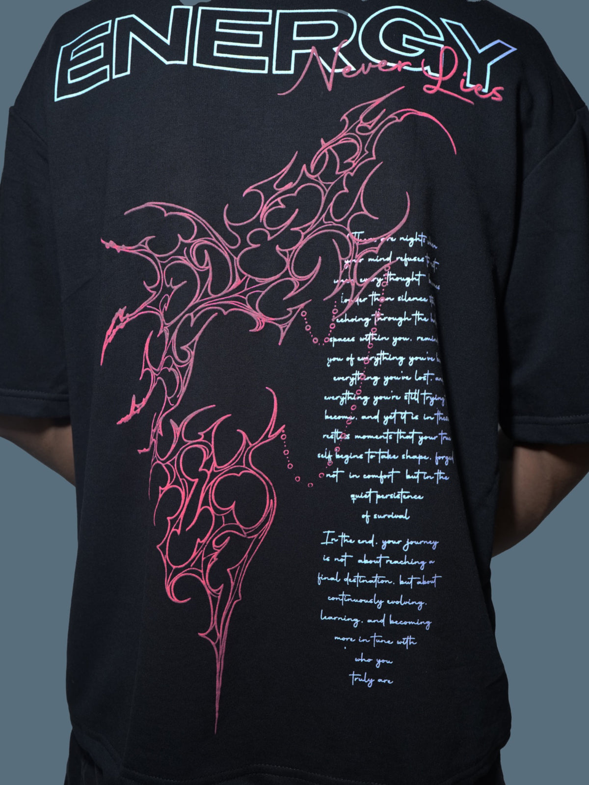 MAGNET OVERSIZED T-SHIRT - BLACK