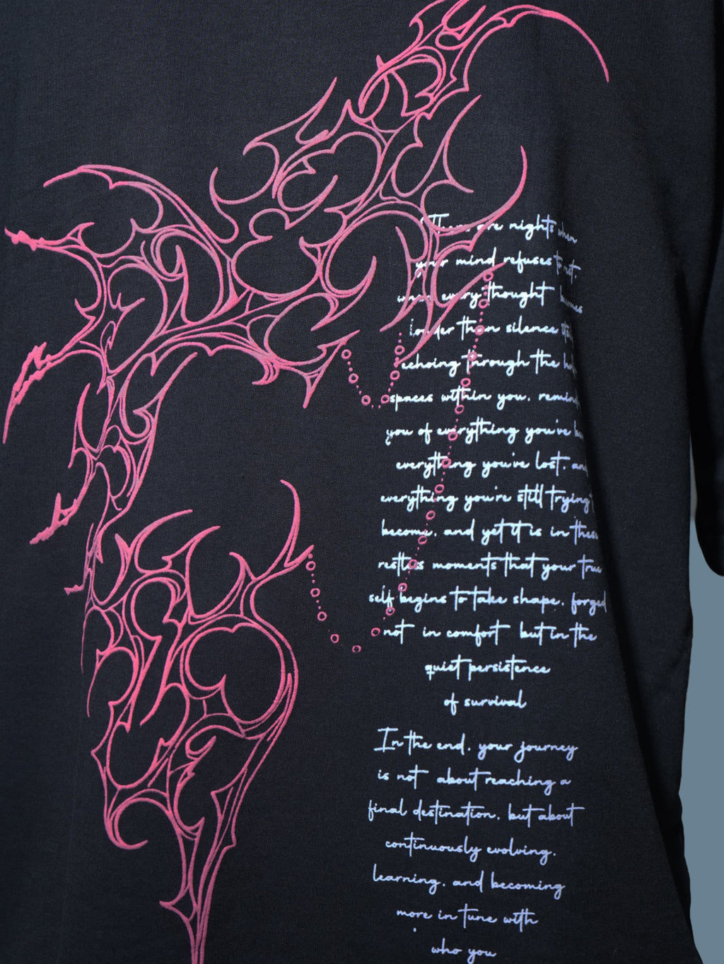 MAGNET OVERSIZED T-SHIRT - BLACK