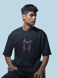MAGNET OVERSIZED T-SHIRT - BLACK