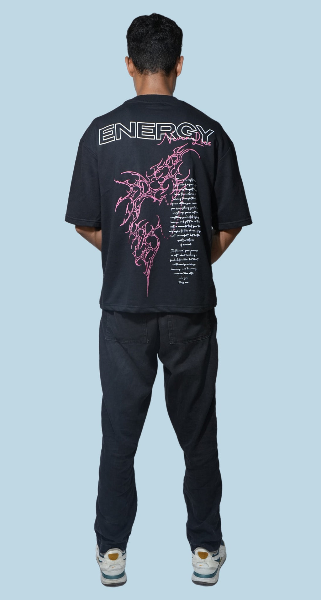 MAGNET OVERSIZED T-SHIRT - BLACK